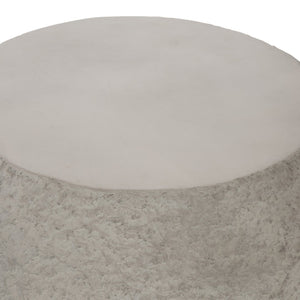 Bernhardt Bernhardt Cast Concrete Kaori Side Table - Sand Grey Modern Primitive Sculptural Accent, Durable Finish 309125