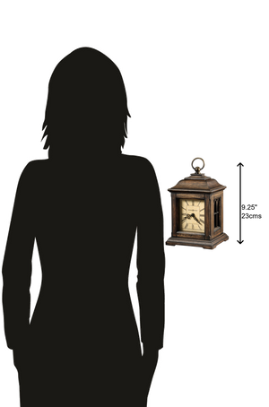 Hekman Furniture 635190 Talia Antique Oak Mantel Clock - Stylish Quartz Movement With Aged Dial & Elegant Design  Talia Mantel Clock 635190