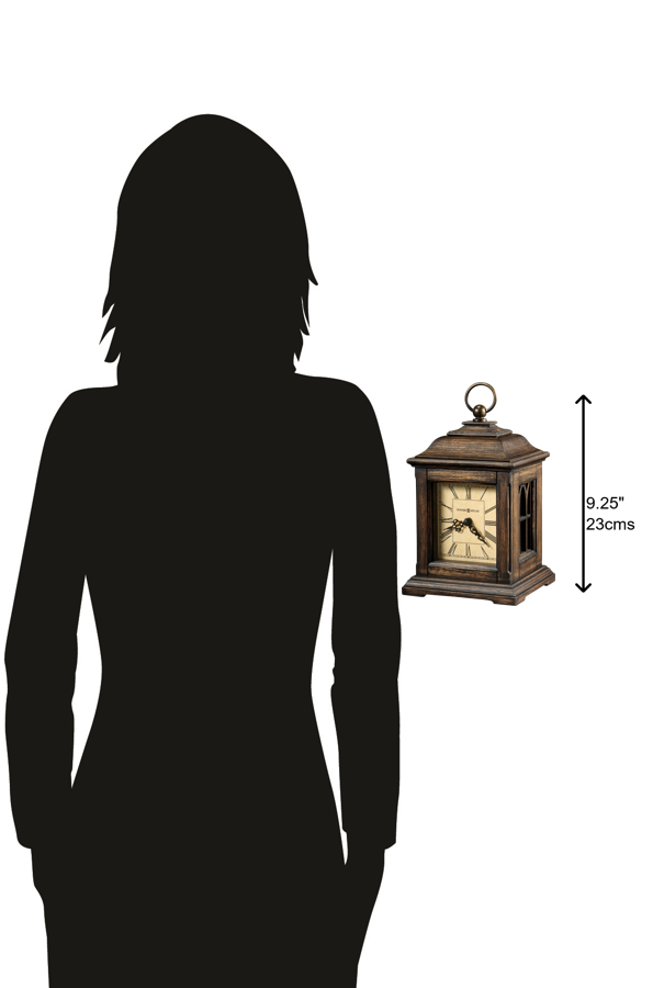 Hekman Furniture 635190 Talia Antique Oak Mantel Clock - Stylish Quartz Movement With Aged Dial & Elegant Design  Talia Mantel Clock 635190