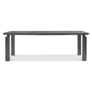 Bernhardt Bernhardt Menton 90" Rustic Modern Dining Table With Floating Beveled Top & Notched Block Legs 352220