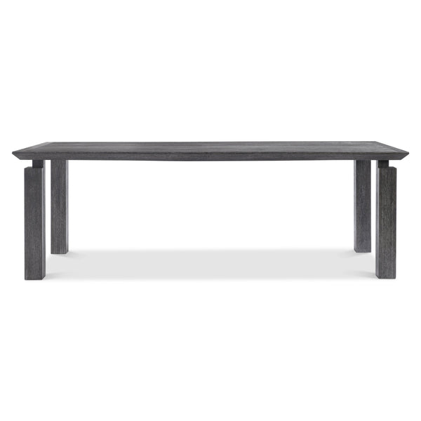 Bernhardt Bernhardt Menton 90" Rustic Modern Dining Table With Floating Beveled Top & Notched Block Legs 352220