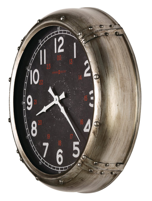 Hekman Furniture 625717 Vintage Aged Wall Clock - Nautical Industrial Design, Quartz Movement & Stunning Detail  Riggs Wall Clock 625717