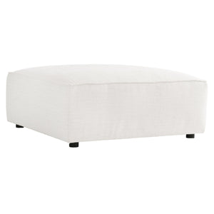 Bernhardt Bernhardt Bliss Fabric Ottoman — Plush 40"X40" Low-Profile Seat, Customizable Upholstery & Welt Trim - Made to Order P7431A