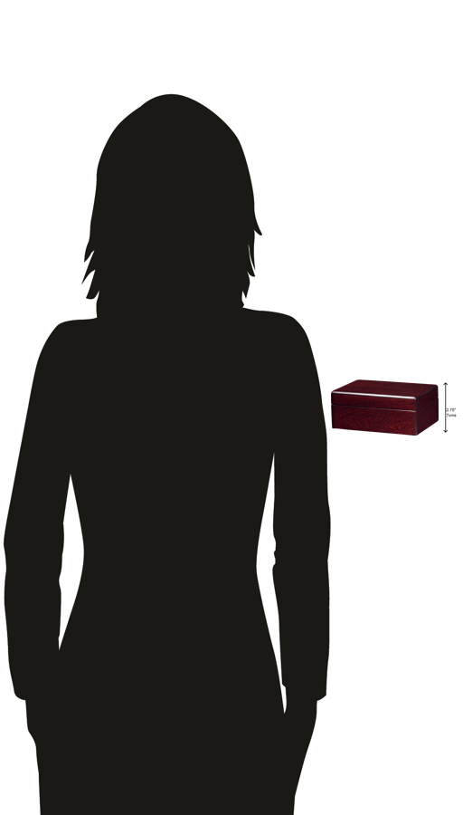 Hekman Furniture 655131 Elegant Rosewood Presentation Box With Green Felt Interior - Perfect For Gifts And Keepsakes Rosewood Presentation Box Ii 655131