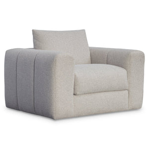 Bernhardt Bernhardt Vista Oversized Fabric Swivel Chair — Plush Upholstery, Knife-Edge Pillow, 360° Motion (Made-To-Order) P4002SA