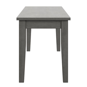 Homelegance By Top-Line Lorren Wood Dining Bench Grey Rubberwood