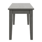 Homelegance By Top-Line Lorren Wood Dining Bench Grey Rubberwood