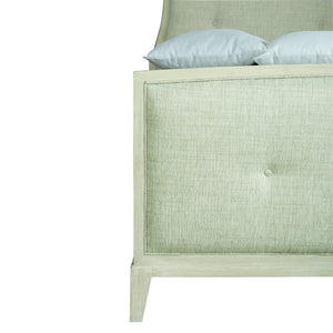 Bernhardt Bernhardt East Hampton King Upholstered Panel Bed With Cerused Linen Finish, Button-Tufted Elegance K1238