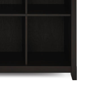 English Elm Amherst 12-Cube Storage Bookcase - Stylish Hickory Brown Solid Wood Organizer For Any Room B136P158349