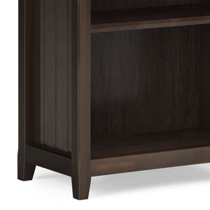 English Elm Acadian 5-Shelf Bookcase In Rich Brunette Brown - Handcrafted Solid Wood With Adjustable Shelves B136P158296