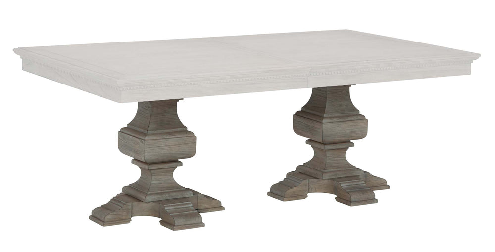 Hekman Furniture 25229b Rectangular Pedestal Dining Table Base By  - Timeless Wood Design For Dining Wellington Driftwood Wellington Estates Rect Ped Dining Tbl Base 25229b