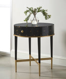 Pulaski Furniture Soft Black Round Accent Table with Storage P301012-PULASKI P301012-PULASKI