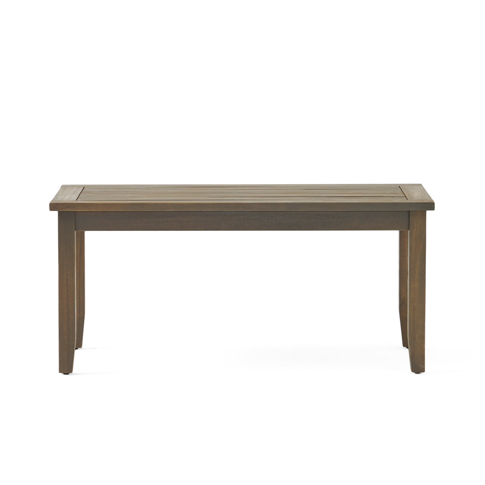 English Elm Christopher Knight Home® - 4-Person Outdoor Seating Group - Stylish Acacia Wood Set With Water-Resistant Cushions For Patios 57973.00GRY-2_57972.00SETGRY