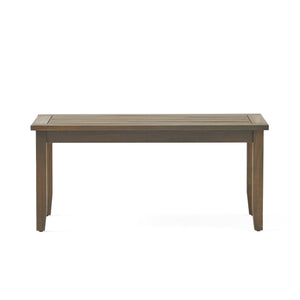 English Elm Christopher Knight Home® - 4-Person Outdoor Seating Group - Stylish Acacia Wood Set With Water-Resistant Cushions For Patios 57973.00GRY-2_57972.00SETGRY