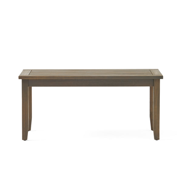 English Elm Christopher Knight Home® - 4-Person Outdoor Seating Group - Stylish Acacia Wood Set With Water-Resistant Cushions For Patios 57973.00GRY-2_57972.00SETGRY