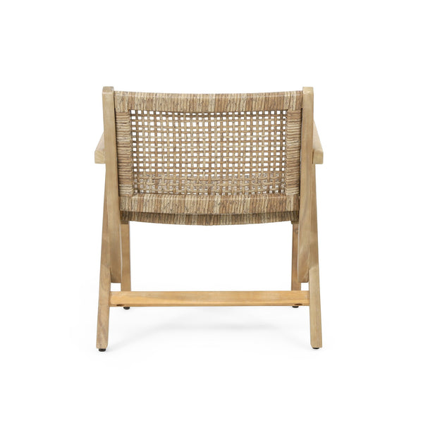 English Elm Christopher Knight Home® - BRAXTON Wicker Club Chairs Set of 2 - Light Brown Acacia Wood Frames, Transitional Outdoor Comfort and Style 72613.00MLBRN