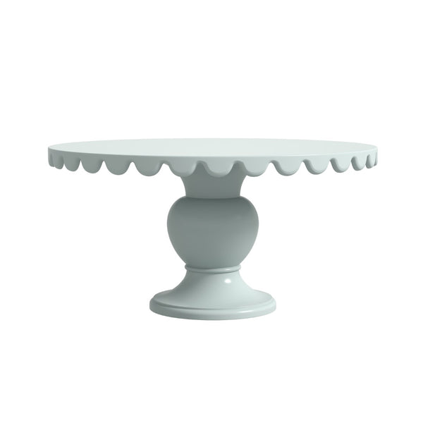 A.R.T. Furniture Haven Round Dining Table: Elegant Light-Blue Cottage Charm with Scalloped Edge for Intimate Gatherings 339225-2365