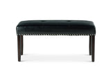 Westby Black Leatherette Dining Bench w/