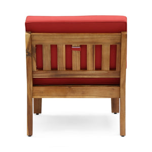 English Elm Christopher Knight Home® - Grenada 8-Seater Acacia Wood Sectional Sofa Set With Plush Cushions For Stylish Outdoor Comfort P3 N773OS00062R-GIGA