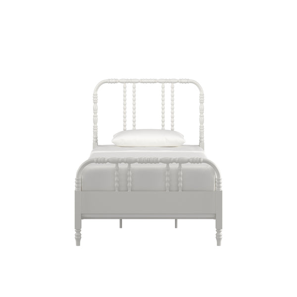 Homelegance By Top-Line Ambrose Metal Spool Bed White Metal