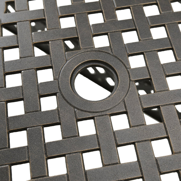 English Elm Christopher Knight Home® - ABIGAIL Outdoor Expandable Dining Table - Natural Acacia Top, Weather-Resistant Aluminum & Iron Base 60703.00