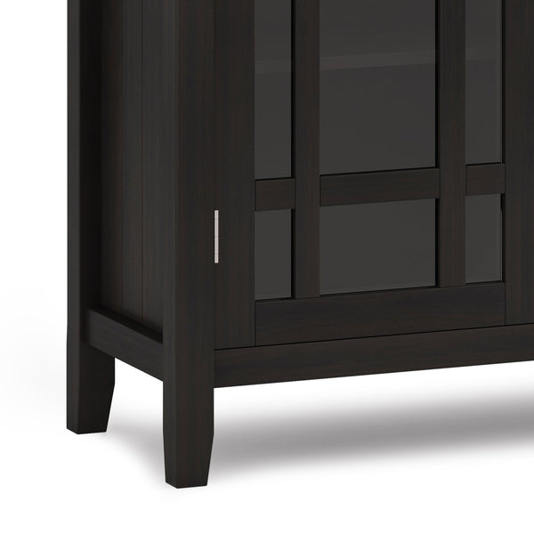 English Elm Bedford Medium Storage Cabinet - Handcrafted Hickory Brown Wood With Adjustable Shelves & Style B136P158490
