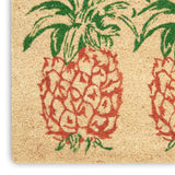 Nourison WaverlyWav17 Greetings WGT25 Machine Made Tufted  Indoor/Outdoor   Rug Orange, Orange 100% Coir 99446324429