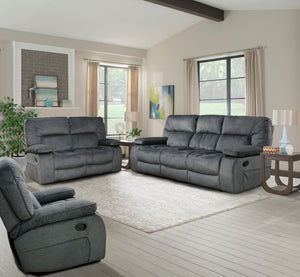 Parker House Parker Living Chapman - Polo Manual Reclining Sofa Loveseat and Recliner Polo 94% Polyester, 6% Nylon (W) MCHA-321-POL