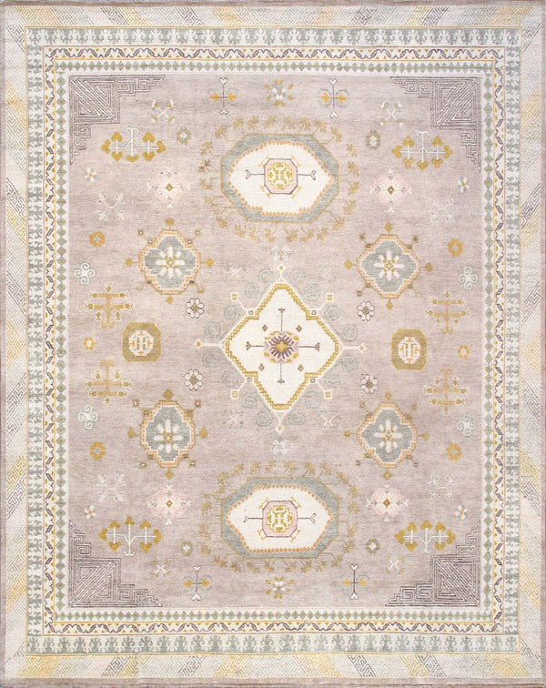 Pasargad Home Khotan Collection Hand-knotted Camel Wool Area Rug - Timeless Elegance For Your Space   Pa-26 12x15