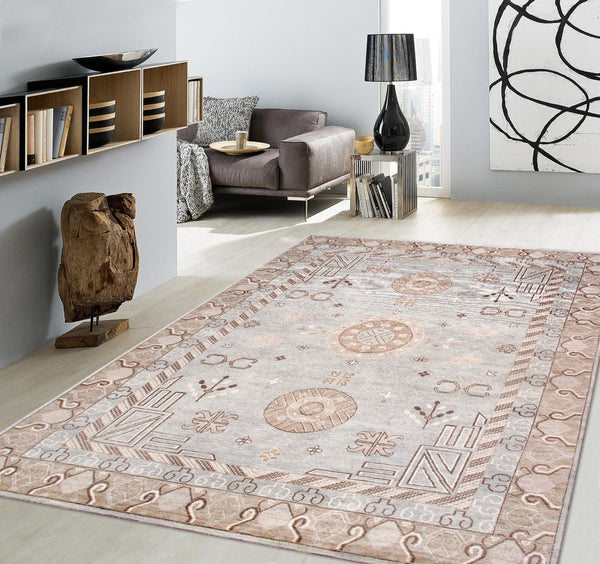 Pasargad Home Khotan Collection Hand-knotted Camel Wool Area Rug - Timeless Elegance For Your Space   Pa-27a 10x14