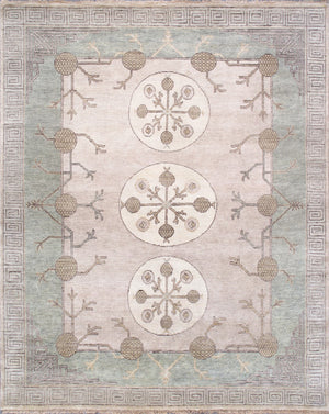 Pasargad Home Khotan Collection Hand-knotted Camel Wool Area Rug - Timeless Elegance For Your Space   Pa-31a 8x10