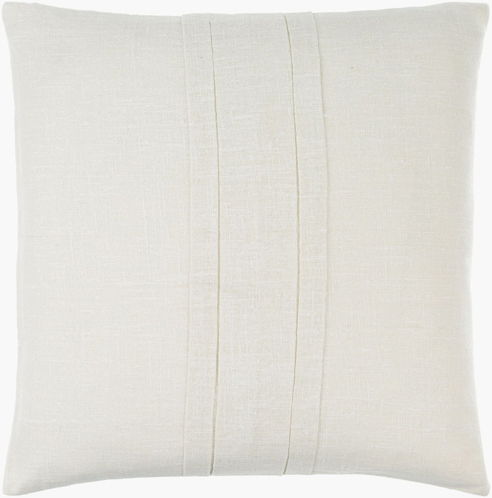 Livabliss Pleated Cotton Accent Pillow Artisan Textured Square Sofa Throw for Modern Interiors PAC001-2222