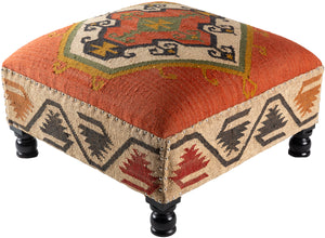 Panja PAJ-001 18"H x 32"W x 32"D Ottoman PAJ-001 Livabliss Surya