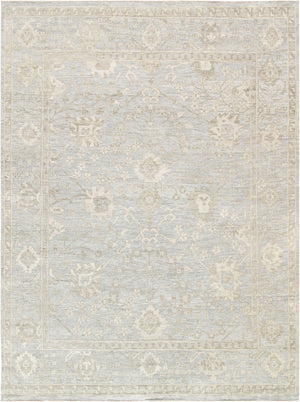 Pasargad Oushak Hand-knotted Grey Wool Area Rug - Timeless Elegance For Luxurious Home Décor   Paj-214f 12x15