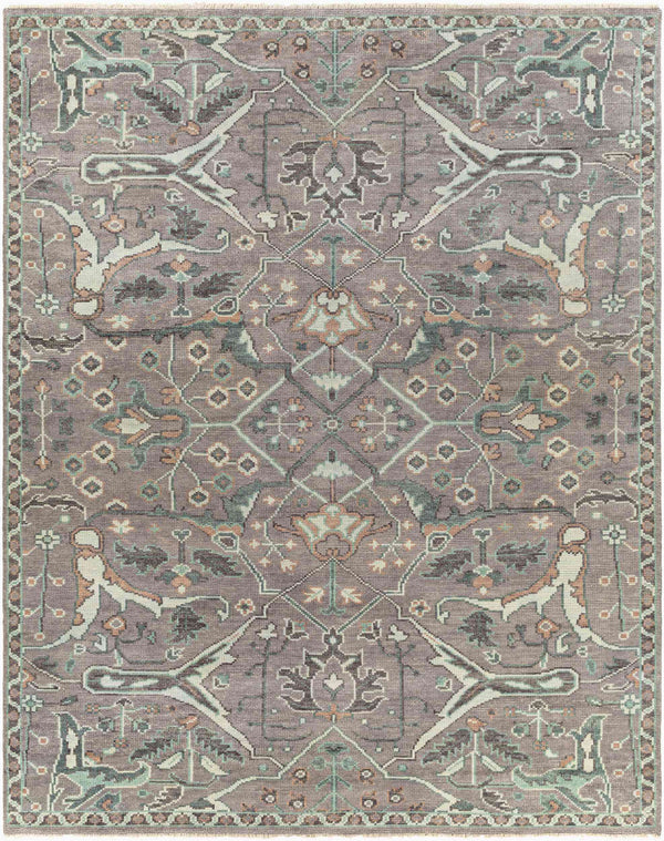 Surya Palais Hand-knotted 10' X 14' Wool Rug - Handmade Luxury With Intricate Design & Fringe Detail Light Gray Wool Pal2300-23