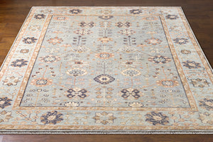 Palais PAL-2301 8' x 10' Handmade Rug PAL2301-810  Pale Blue, Light Brown, Black, Gray, Brown, Dusty Pink Surya