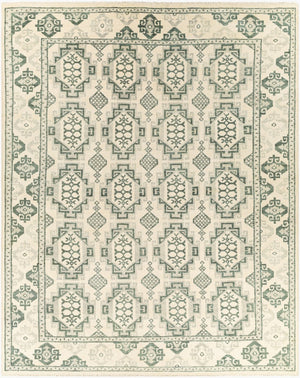 Surya Palais Hand-knotted 10' X 14' Wool Rug - Handmade Luxury With Intricate Design & Fringe Detail Sage Wool Pal2303-23