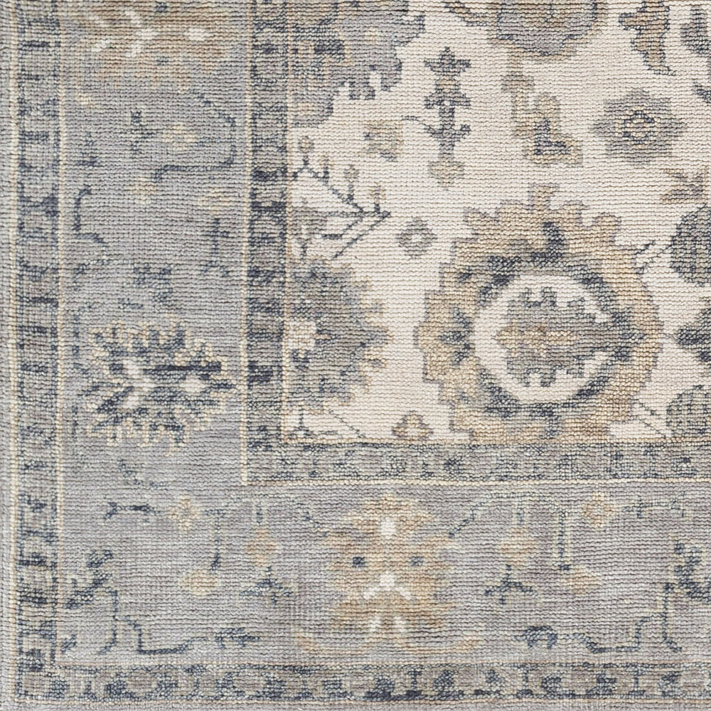 Palais PAL-2305 8'10" x 12' Handmade Rug PAL2305-81012  Medium Gray, Ivory, Tan, Charcoal Surya