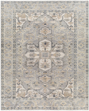 Palais PAL-2306 8'10" x 12' Handmade Rug PAL2306-81012  Medium Gray, Charcoal, Tan, Beige Surya
