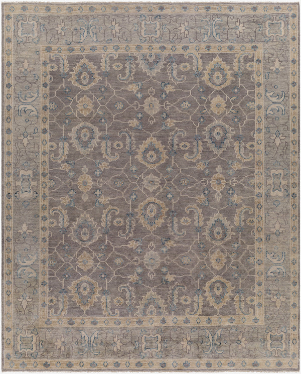 Palais PAL-2307 8'10" x 12' Handmade Rug PAL2307-81012  Gray, Medium Gray, Ivory, Seafoam, Taupe Surya