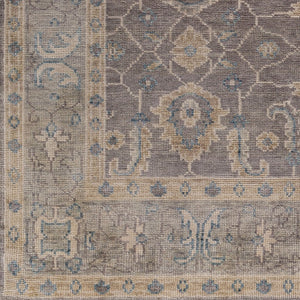 Surya Palais Hand-knotted 10' X 14' Wool Rug - Handmade Luxury With Intricate Design & Fringe Detail Gray Wool Pal2307-23