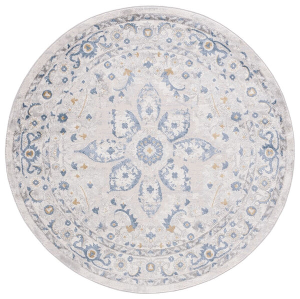 Safavieh Palma 338 Power Loomed  Rug Beige / Light Blue PAM338A-2