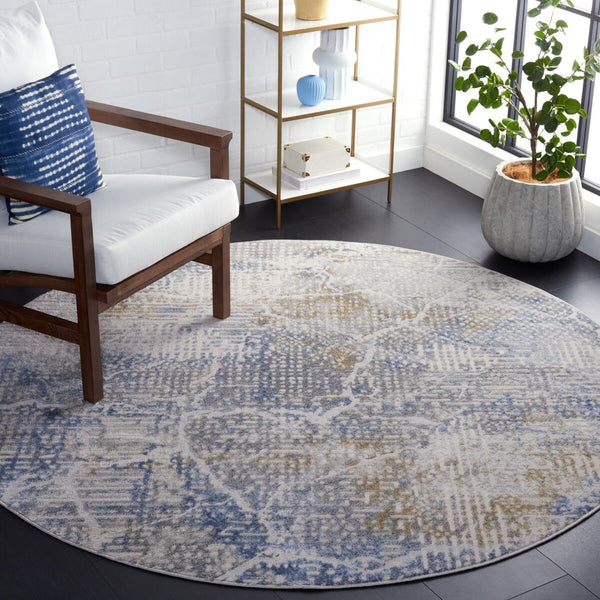 Safavieh Palma 346 Power Loomed  Rug Beige / Light Blue PAM346A-2