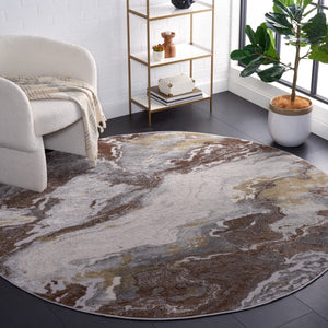 Safavieh Palma 348 Power Loomed  Rug Beige / Brown PAM348B-2