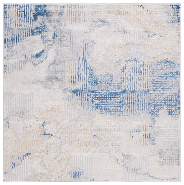 Safavieh Palma 350 Power Loomed  Rug Beige / Blue PAM350A-2