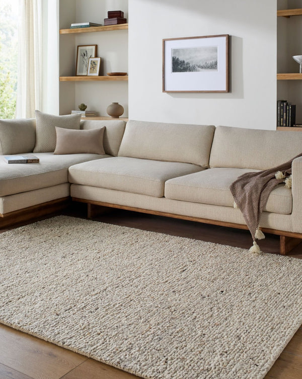 Livabliss Passion Hand Tufted Wool Area Rug for Large Living Rooms with Medium Pile Depth Beige, Taupe 12' x 15' PAN2301-1215