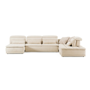 Vig Furniture David Ferrari Panorama - Luxurious Italian Beige Modular Sectional Sofa For Modern Living Spaces Beige  Vgft-panorama-bge