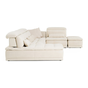 Vig Furniture David Ferrari Panorama - Luxurious Italian Beige Modular Sectional Sofa For Modern Living Spaces Beige  Vgft-panorama-bge