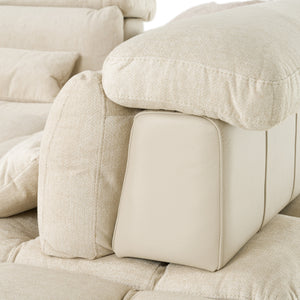 Vig Furniture David Ferrari Panorama - Luxurious Italian Beige Modular Sectional Sofa For Modern Living Spaces Beige  Vgft-panorama-bge