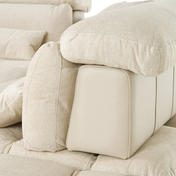 Vig Furniture David Ferrari Panorama - Luxurious Italian Beige Modular Sectional Sofa For Modern Living Spaces Beige  Vgft-panorama-bge